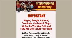 Desktop Screenshot of dropshippinguniversity.com